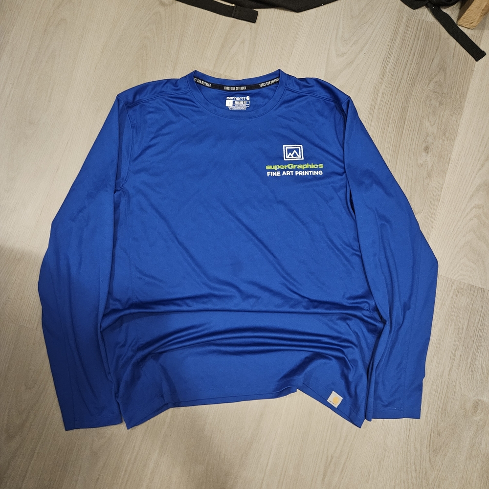 Carhartt Royal Blue Long Sleeve Graphic Performance Tee